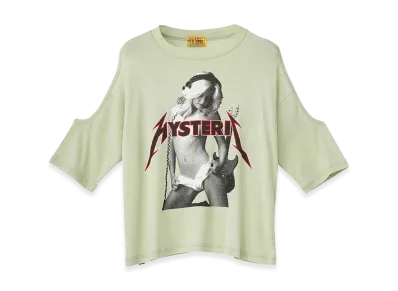 HYSTERIC GLAMOUR Women's Metal Girl Tee "Green"