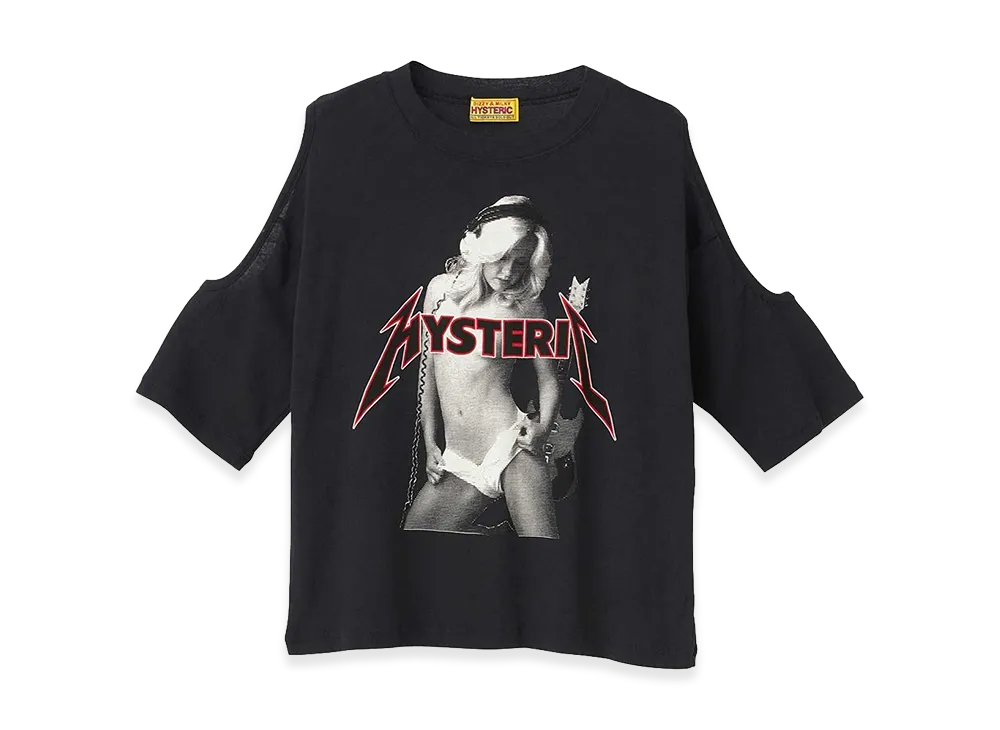 HYSTERIC GLAMOUR Women's Metal Girl Tee "Black"