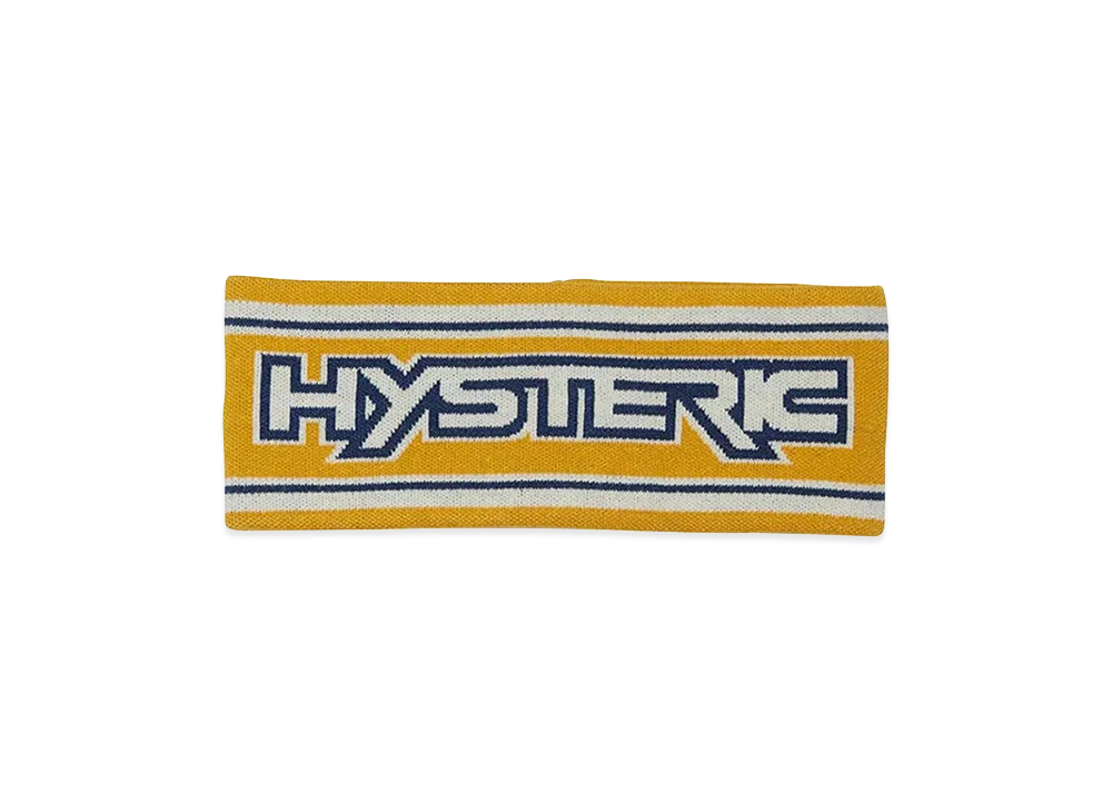 HYSTERIC GLAMOUR Women's Hysteric Sports Jacquard Headband "Yellow"