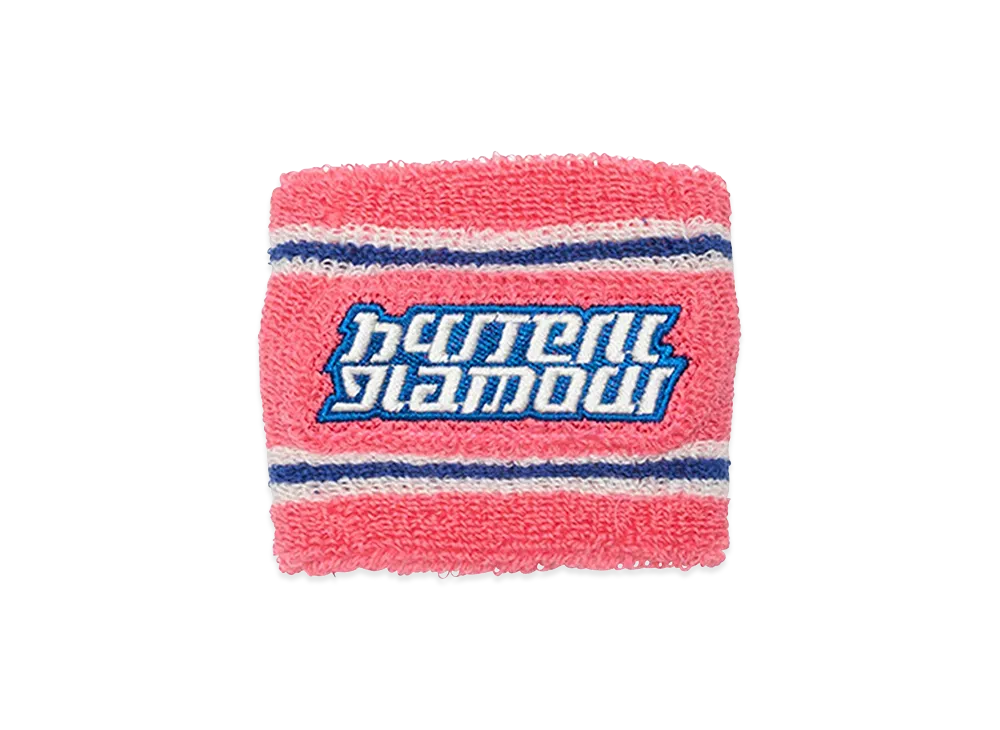 HYSTERIC GLAMOUR Women's Fast Logo Embroidered Wristband "Pink"