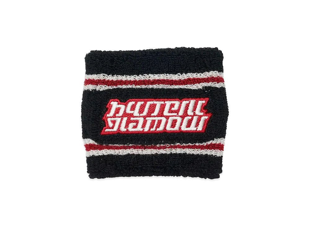 HYSTERIC GLAMOUR Women's Fast Logo Embroidered Wristband "Black"