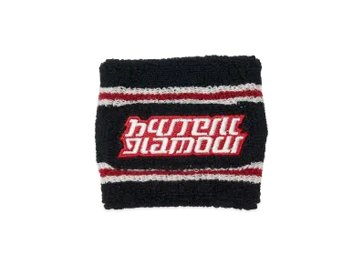 HYSTERIC GLAMOUR Women's Fast Logo Embroidered Wristband "Black"