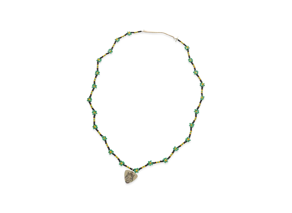 HYSTERIC GLAMOUR Women's Akashic Tree/See No Evil Beads Necklace "Black"