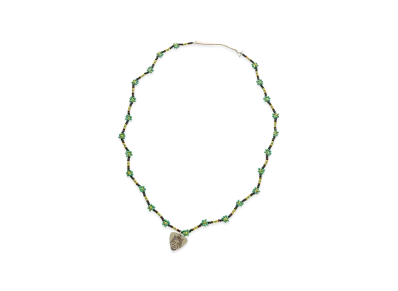 HYSTERIC GLAMOUR Women's Akashic Tree/See No Evil Beads Necklace "Black"