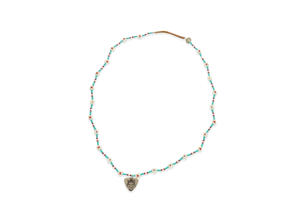 HYSTERIC GLAMOUR Women's Akashic Tree/See No Evil Beads Necklace "Blue"