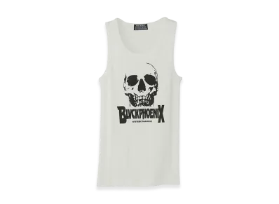 HYSTERIC GLAMOUR Blvckphoenix/HG Skull Tank Top "White"