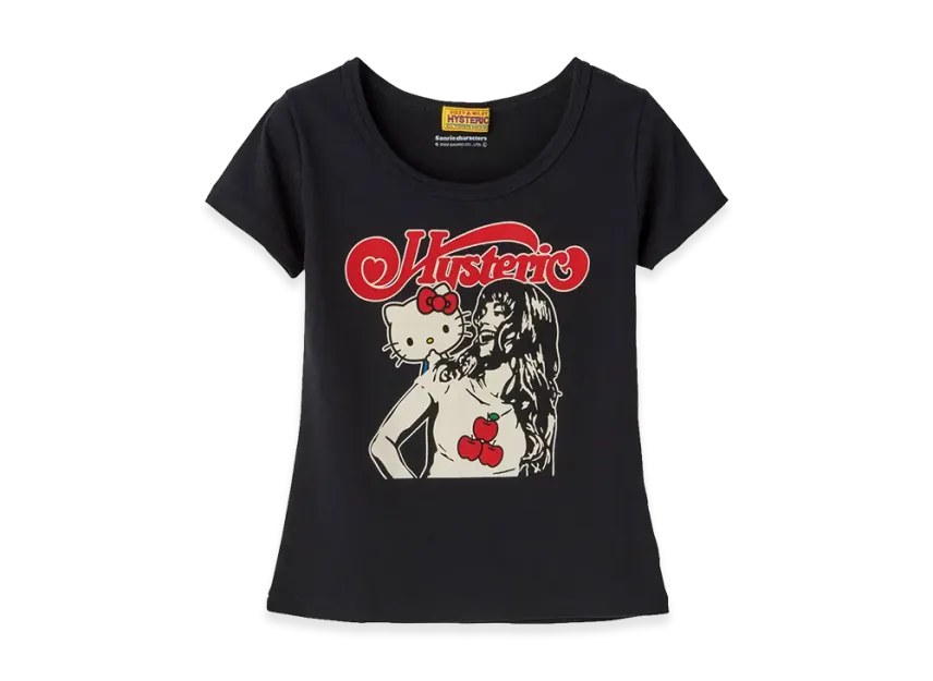 HYSTERIC GLAMOUR x Sanrio characters Kitty On Woman T-Shirt HYSTERIC GLAMOUR x Sanrio characters Kitty On Woman T-Shirt