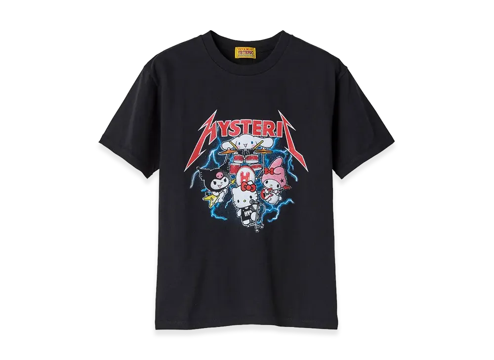 HYSTERIC GLAMOUR x Sanrio characters Band T-Shirt "Black"