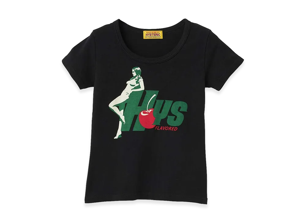 HYSTERIC GLAMOUR Women's HYS FLAVOR Baby Tee "Black"