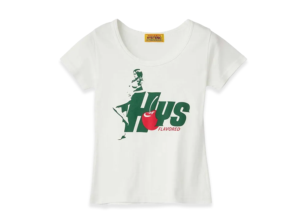 HYSTERIC GLAMOUR Women's HYS FLAVOR Baby Tee "White"