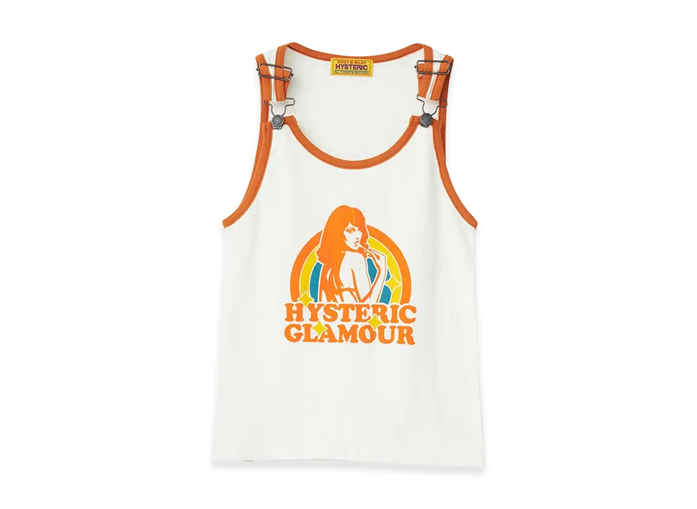 HYSTERIC GLAMOUR Women's RAINBOW WOMAN Tank Top "White"