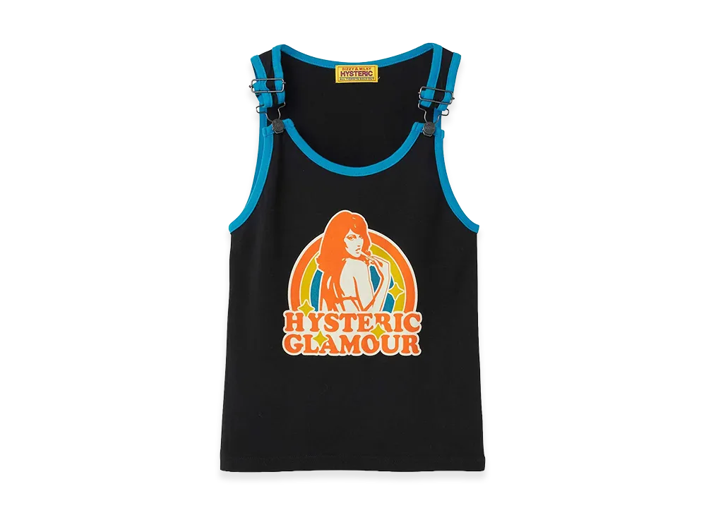 HYSTERIC GLAMOUR Women's RAINBOW WOMAN Tank Top "Black"