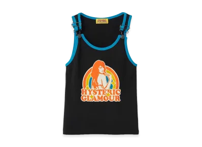 HYSTERIC GLAMOUR Women's RAINBOW WOMAN Tank Top "Black"