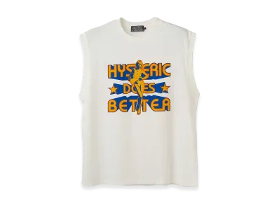 HYSTERIC GLAMOUR HYSTERIC DOES BETTER Sleeveless Tee "White"