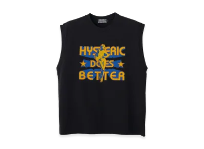 HYSTERIC GLAMOUR HYSTERIC DOES BETTER Sleeveless Tee "Black"