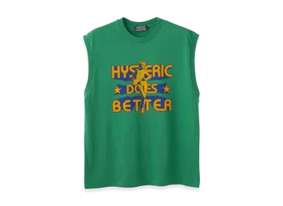 HYSTERIC GLAMOUR HYSTERIC DOES BETTER Sleeveless Tee "Green"