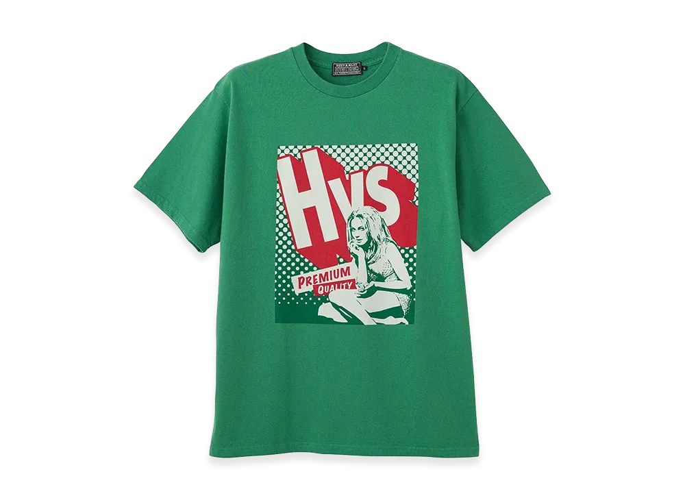 HYSTERIC GLAMOUR HYS SURF PREMIUM QUALITY S/S Tee "Green"