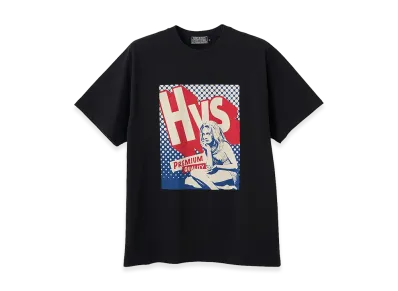 HYSTERIC GLAMOUR HYS SURF PREMIUM QUALITY S/S Tee "Black"