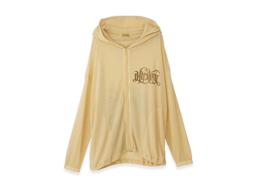 HYSTERIC GLAMOUR Women's Black Cat Woman Oversized Hoodie "Yellow"