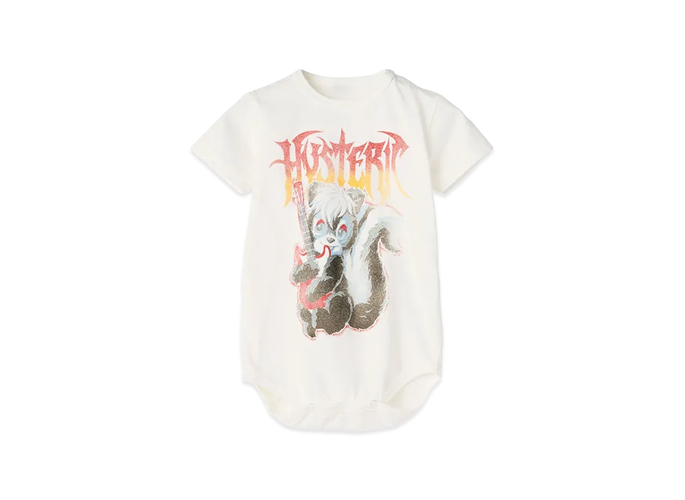 HYSTERIC GLAMOUR Kids HG Metal Skunk Romper "White"