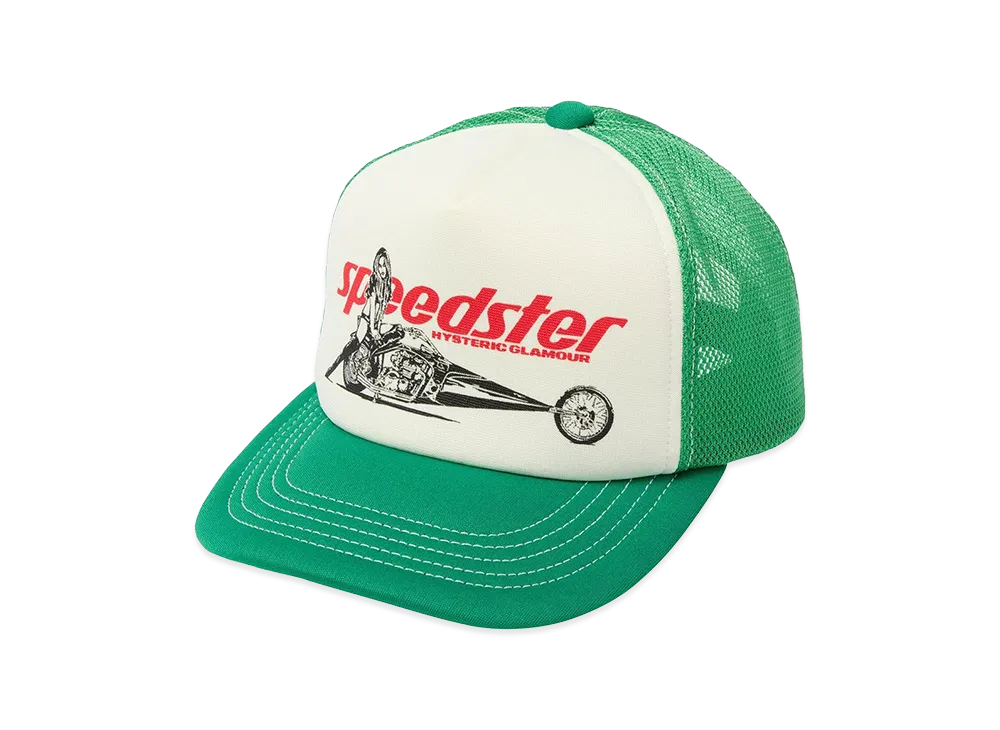 HYSTERIC GLAMOUR Speedster Mesh Cap "Green"