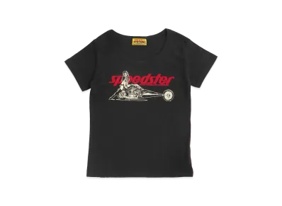 HYSTERIC GLAMOUR Women's Speedster Baby Tee "Black"