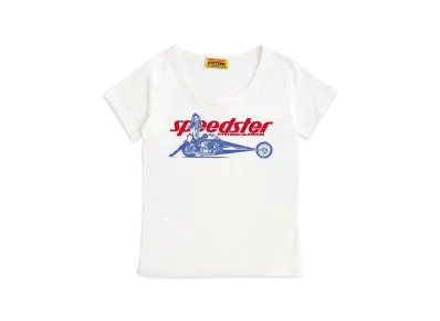 HYSTERIC GLAMOUR Women's Speedster Baby Tee "White"