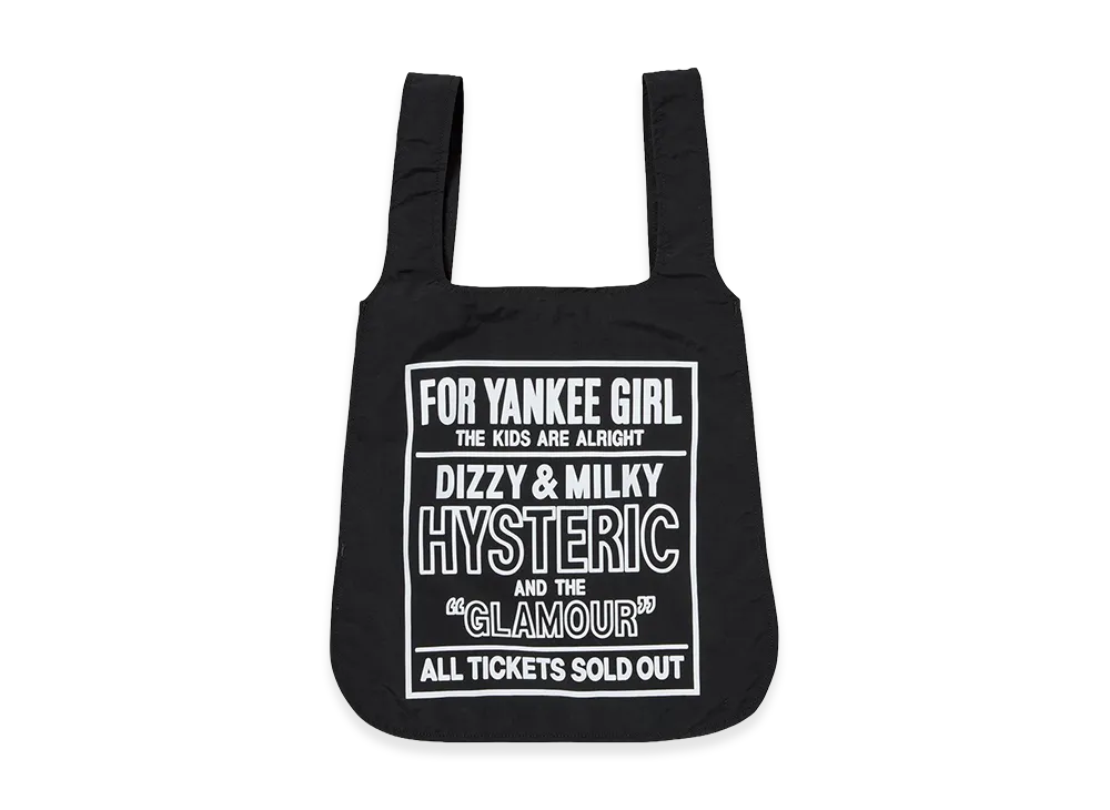 HYSTERIC GLAMOUR Women's Dizzy&Milky 2-Way Tote Bag "Black"