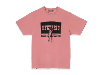 HYSTERIC GLAMOUR Music Lovers Festival Tee "Pink"