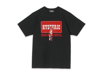 HYSTERIC GLAMOUR Music Lovers Festival Tee "Black"