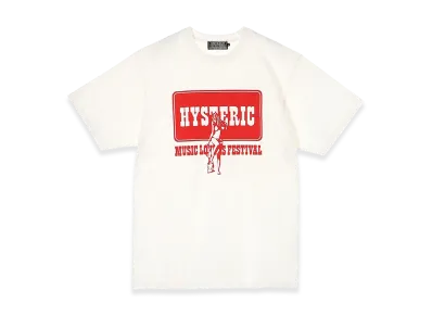HYSTERIC GLAMOUR Music Lovers Festival Tee "White"