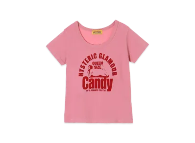 HYSTERIC GLAMOUR Women's Queen Size Candy Baby Tee "Pink"