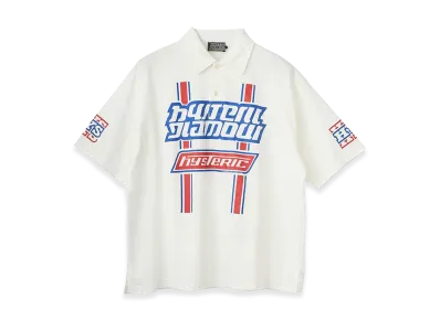 HYSTERIC GLAMOUR HG Pit Crew Shirt "White"