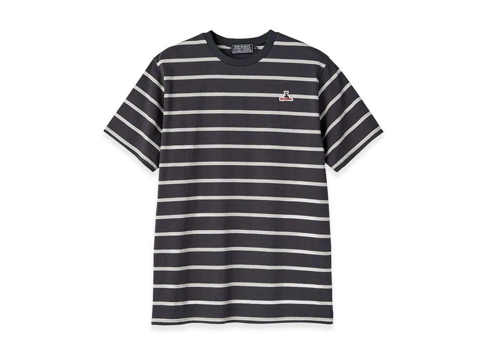 HYSTERIC GLAMOUR Speak No Evil Patch Tee "Charcoal Gray"