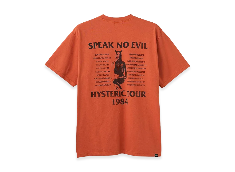 HYSTERIC GLAMOUR HG/HG Tour 1984 Tee "Orange"
