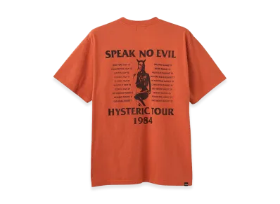 HYSTERIC GLAMOUR HG/HG Tour 1984 Tee "Orange"