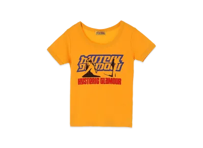 HYSTERIC GLAMOUR Women's Hysteric Box Baby Tee "Yellow"