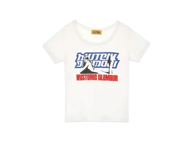 HYSTERIC GLAMOUR Women's Hysteric Box Baby Tee "White"