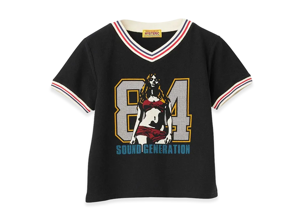 HYSTERIC GLAMOUR Women's 84 Sounds Tee "Black"