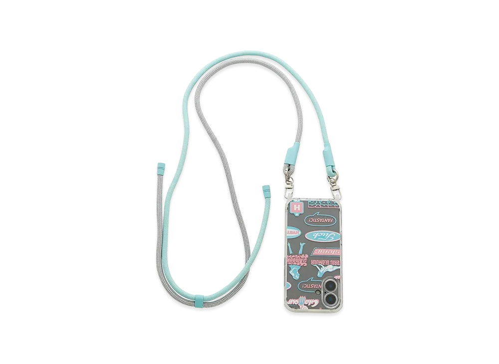 HYSTERIC GLAMOUR Women's Stephan Pattern Iphone Cover With Shoulder Strap "Other White"