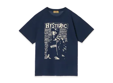 HYSTERIC GLAMOUR Women's Wow Girl Oversized Tee "Other Navy"