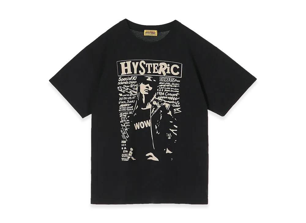 HYSTERIC GLAMOUR Women's Wow Girl Oversized Tee "Black"