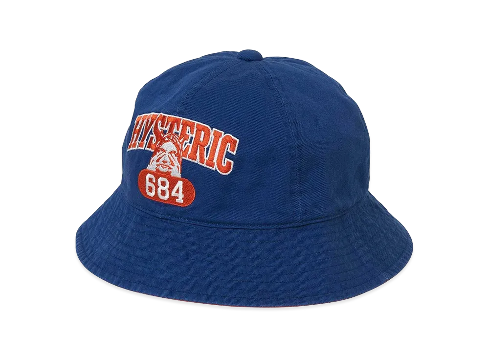 HYSTERIC GLAMOUR Evil College Crochet Hat "Other Navy"
