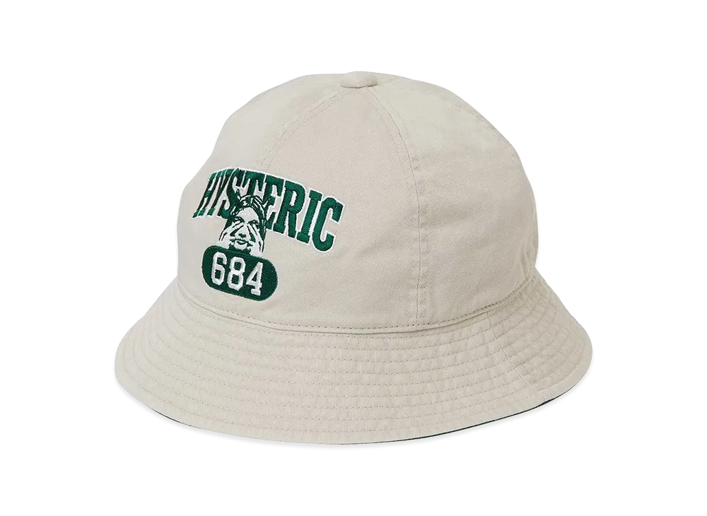 HYSTERIC GLAMOUR Evil College Crochet Hat "Beige"