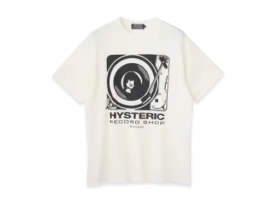 HYSTERIC GLAMOUR HYS Record Shop Tee "White"
