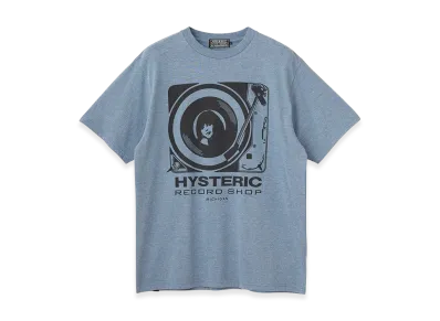 HYSTERIC GLAMOUR HYS Record Shop Tee "Blue"