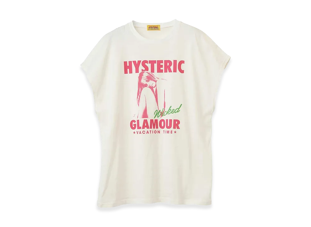 HYSTERIC GLAMOUR Women's Vacation Time T-Shirt "White"