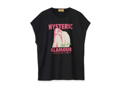 HYSTERIC GLAMOUR Women's Vacation Time T-Shirt "Black"