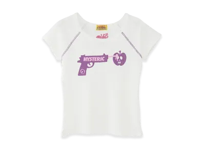 HYSTERIC GLAMOUR x Poison Candy Apple Women's Poison Candy Apple Baby Tee "White"