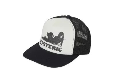 HYSTERIC GLAMOUR Women's Black Cat Woman Mesh Cap "Black"